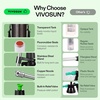 image:imageVIVOSUN Pump Sprayer 15 Gallon LeakResistant Spray Bottle  with Translucent Tank Adjustable Mist to Stream Pressure Relief Valve for Lawn Care Watering Fertilizing Cleaning