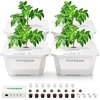 image:imageVIVOSUN FlexFeed DWC Hydroponic System Kit 4Gallon Deep Water Culture Grow Kit with Smart Controller AppControlled Water Temperature Monitoring Air Pump for Grow Tents 4Bucket