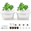 image:imageVIVOSUN FlexFeed DWC Hydroponic System Kit 4Gallon Deep Water Culture Grow Kit with Smart Controller AppControlled Water Temperature Monitoring Air Pump for Grow Tents 2Bucket