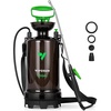 image:imageVIVOSUN Pump Sprayer 15 Gallon LeakResistant Spray Bottle  with Translucent Tank Adjustable Mist to Stream Pressure Relief Valve for Lawn Care Watering Fertilizing Cleaning