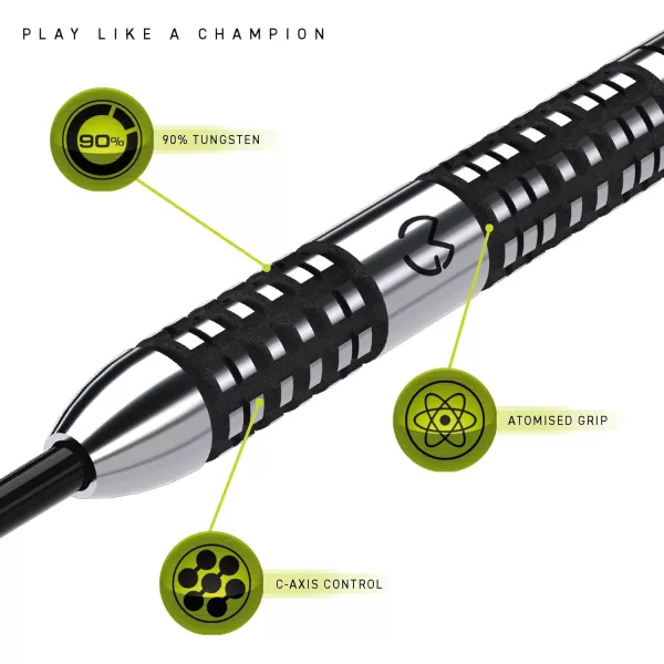 Michael Van Gerwen MvG Absolute Tungsten Darts Set with Prism Flights and Vecta Shafts 