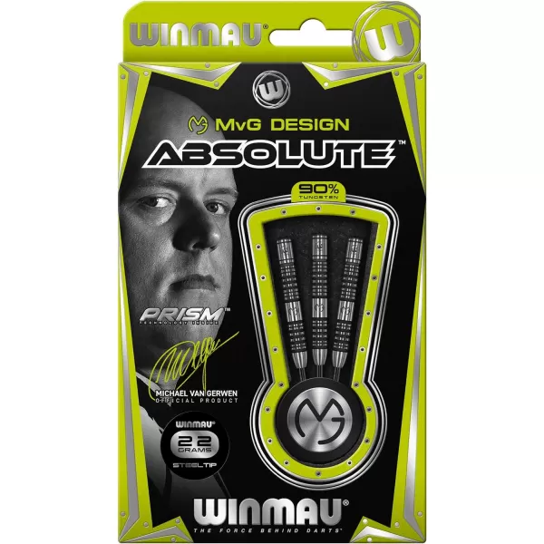 Michael Van Gerwen MvG Absolute Tungsten Darts Set with Prism Flights and Vecta Shafts 