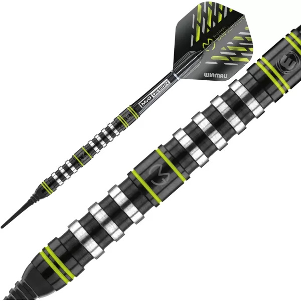 Michael Van Gerwen MvG Assault 90% Tungsten Darts Set with Flights and Stems 