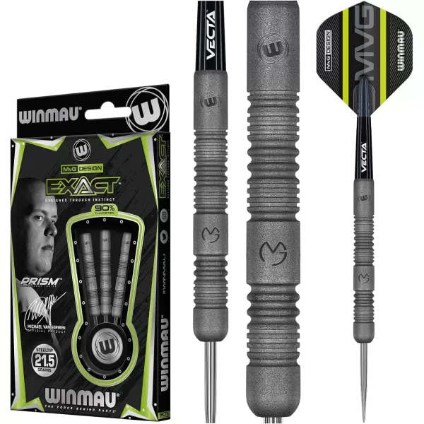 Michael Van Gerwen MvG Exact 90% Tungsten Darts Set with Flights and Stems 