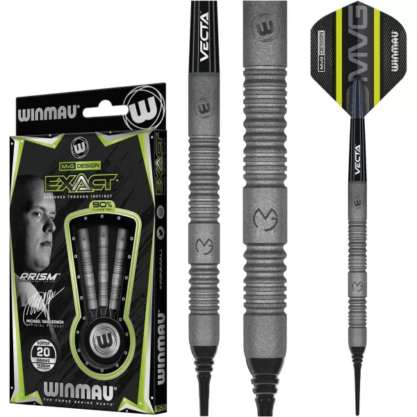 Michael Van Gerwen MvG Exact 90% Tungsten Darts Set with Flights and Stems 