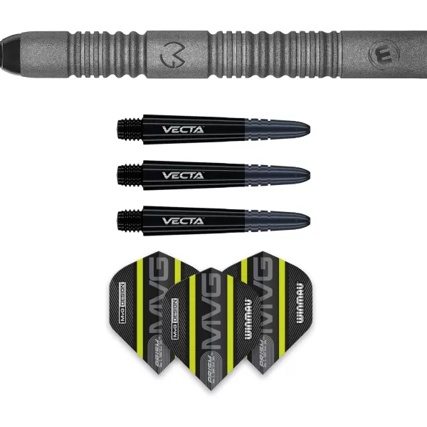 Michael Van Gerwen MvG Exact 90% Tungsten Darts Set with Flights and Stems 