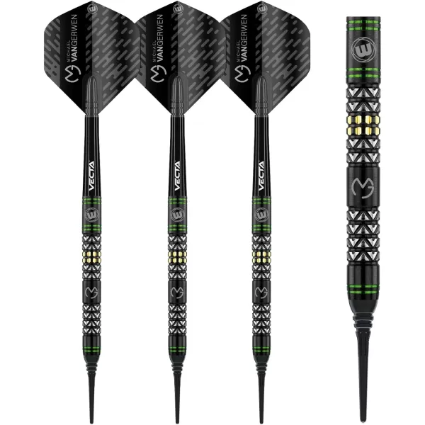 Michael Van Gerwen MvG Vantage 90% Tungsten Darts Set with Flights and Stems 