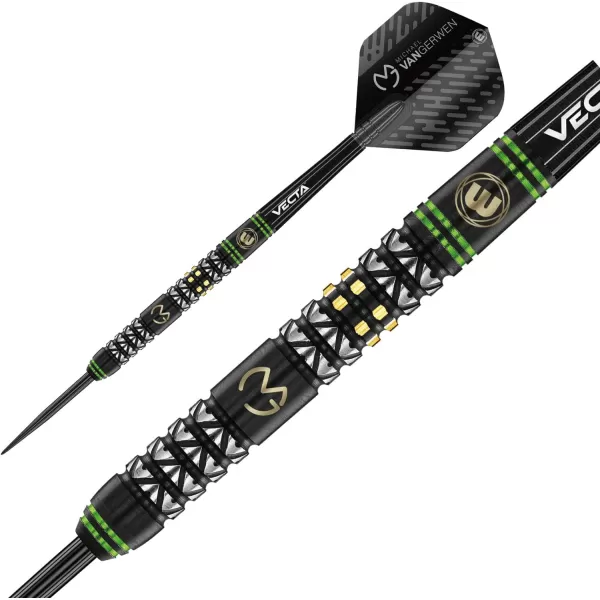 Michael Van Gerwen MvG Vantage 90% Tungsten Darts Set with Flights and Stems 