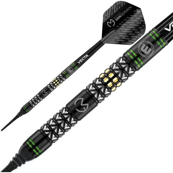 Michael Van Gerwen MvG Vantage 90% Tungsten Darts Set with Flights and Stems 