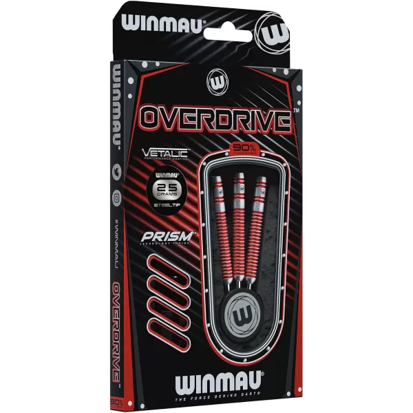 Overdrive 90% Tungsten Steeltip Darts Set with Prism Flights and Shafts 