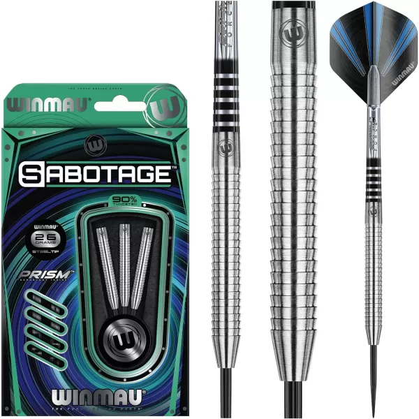 Sabotage 90% Tungsten Darts with Prism Flights and Shafts 