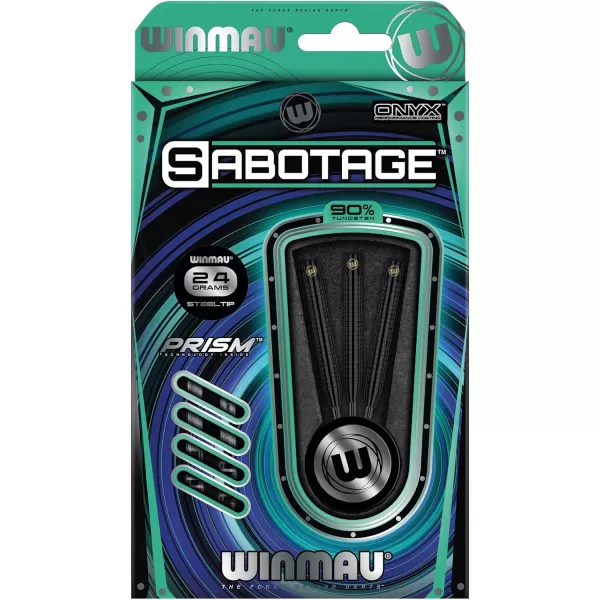 Sabotage 90% Tungsten Darts with Prism Flights and Shafts 