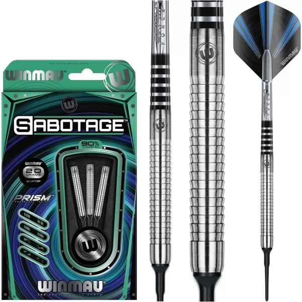 Sabotage 90% Tungsten Darts with Prism Flights and Shafts 