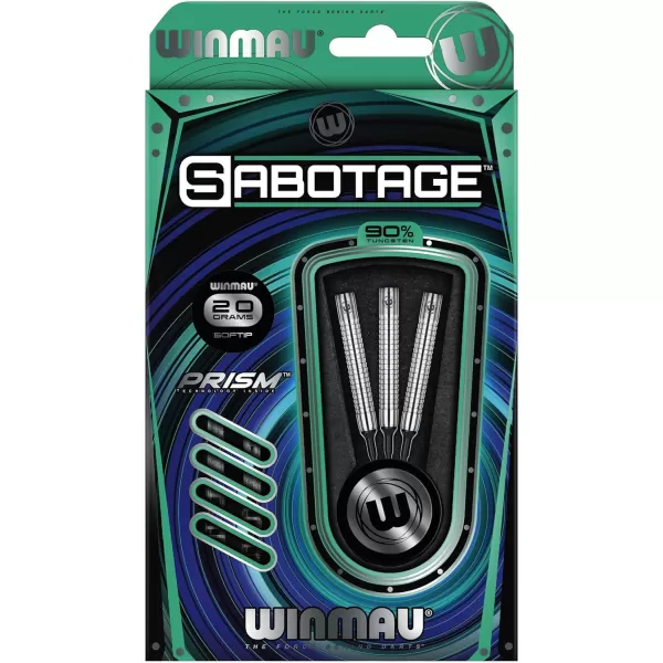 Sabotage 90% Tungsten Darts with Prism Flights and Shafts 