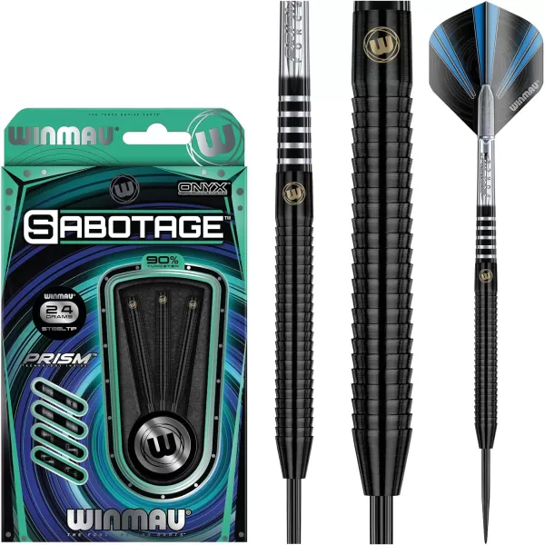 Sabotage 90% Tungsten Darts with Prism Flights and Shafts 