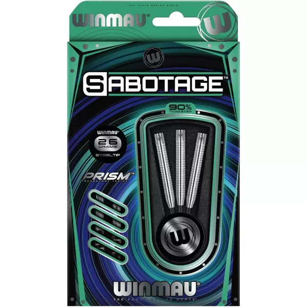 Sabotage 90% Tungsten Darts with Prism Flights and Shafts 