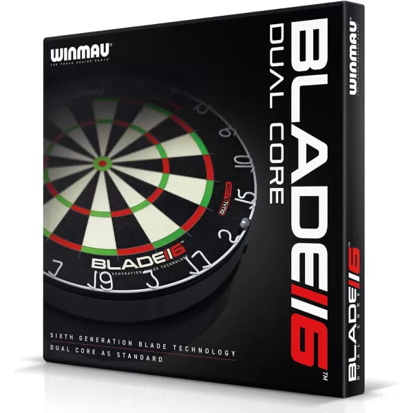 WINMAU Blade 6 Professional Bristle Dartboard with Official Tournament Specifications – endorsed by The PDC