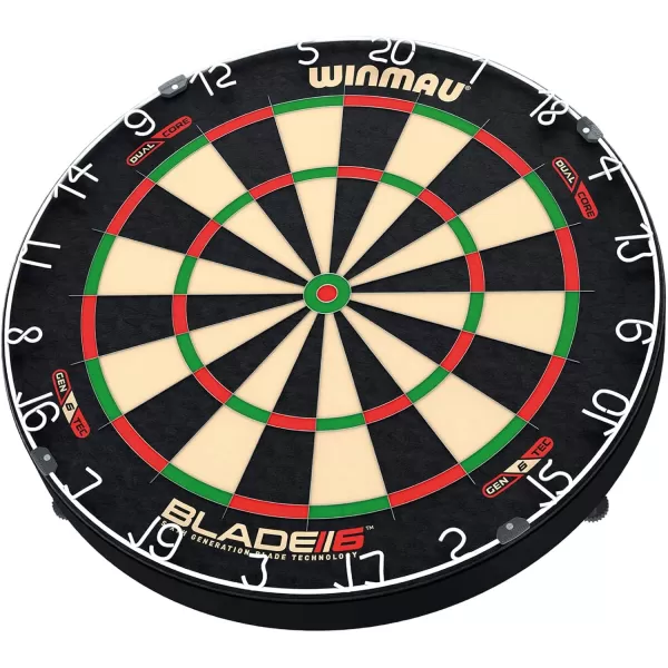 WINMAU Blade 6 Professional Bristle Dartboard with Official Tournament Specifications – endorsed by The PDC