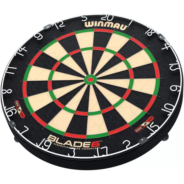 WINMAU Blade 6 Professional Bristle Dartboard with Official Tournament Specifications – endorsed by The PDC