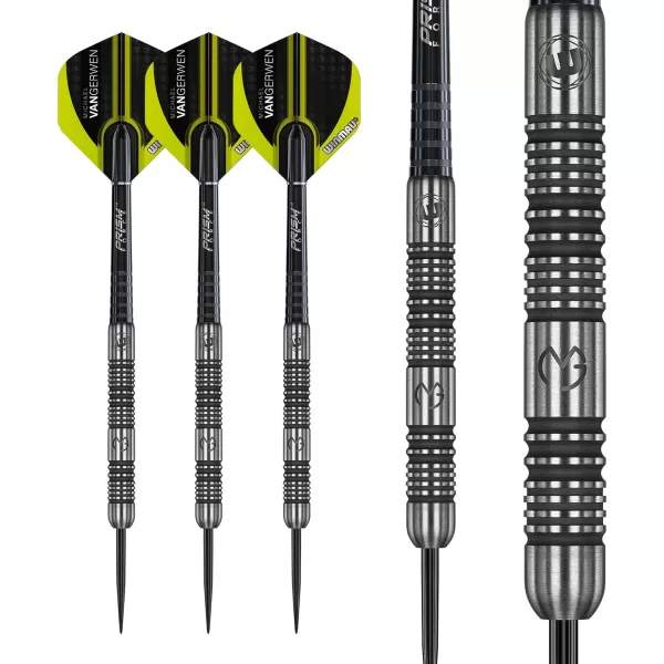 WINMAU Michael Van Gerwen MvG Authentic Tungsten Steeltip Darts Set with Prism Flights and Shafts 