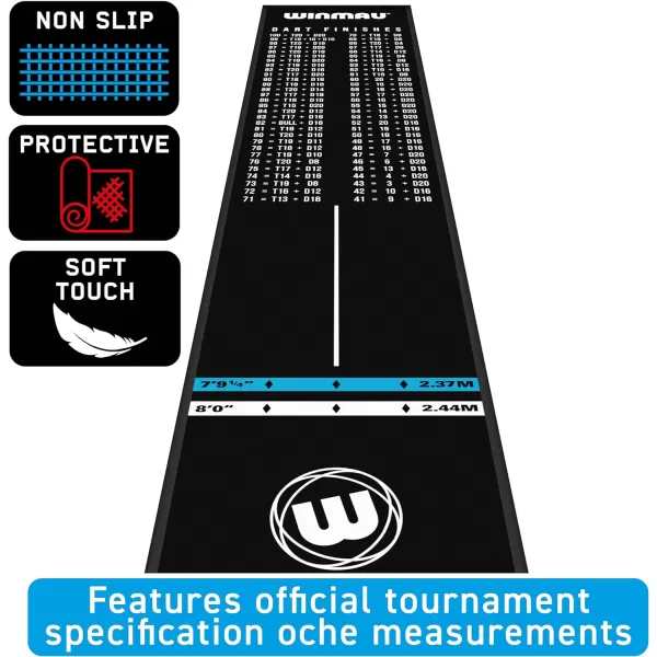 Winmau Darts Mats - with oche Lines and Protection for Your Floor