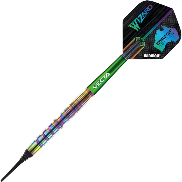 Winmau Simon Whitlock Urban World Cup Edition 24g Gram Professional Steeltip Tungsten Darts Set with Flights and Stems 