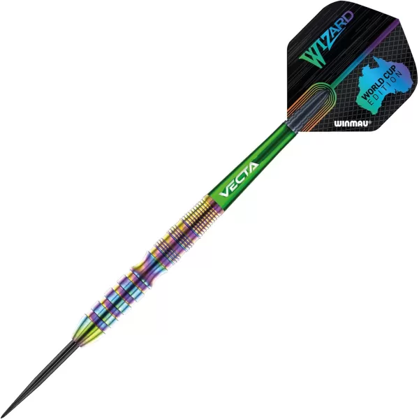 Winmau Simon Whitlock Urban World Cup Edition 24g Gram Professional Steeltip Tungsten Darts Set with Flights and Stems 