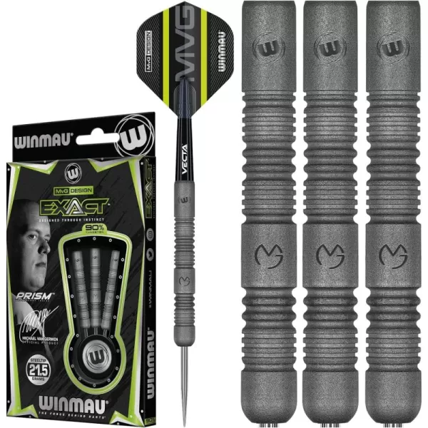 Michael Van Gerwen MvG Exact 90% Tungsten Darts Set with Flights and Stems 