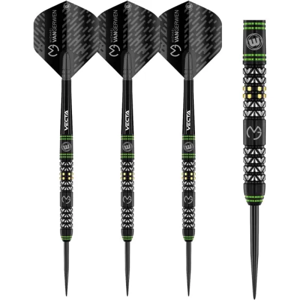 Michael Van Gerwen MvG Vantage 90% Tungsten Darts Set with Flights and Stems 