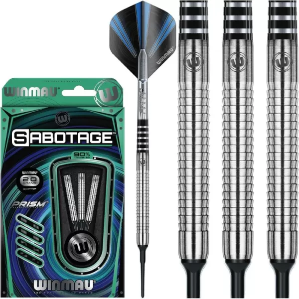 Sabotage 90% Tungsten Darts with Prism Flights and Shafts 