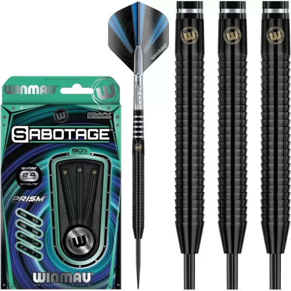 Sabotage 90% Tungsten Darts with Prism Flights and Shafts 