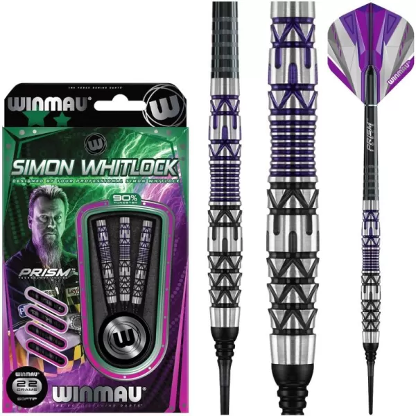 Winmau Simon Whitlock Dynamic Special Edition Tungsten Darts Set with Flights and Stems 