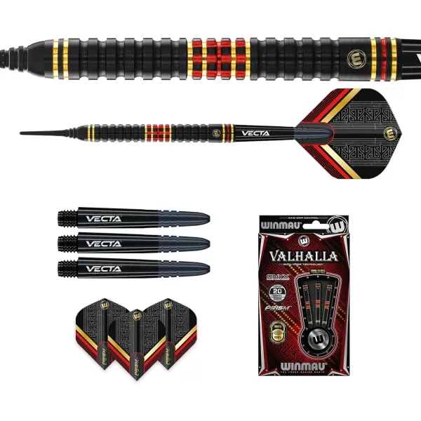 Valhalla Professional 95/85% Tungsten Dual Core Darts Set with Flights and Stems 