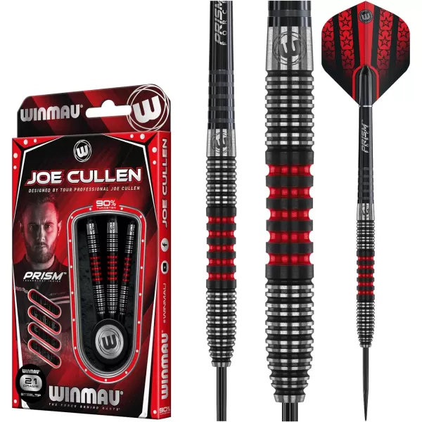 WINMAU Joe Cullen Special Edition Professional 90% Tungsten Darts Set with Flights and Stems 