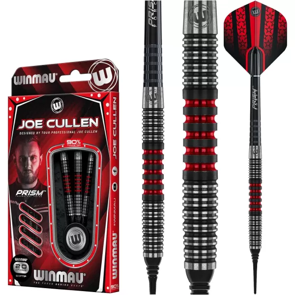 WINMAU Joe Cullen Special Edition Professional 90% Tungsten Darts Set with Flights and Stems 