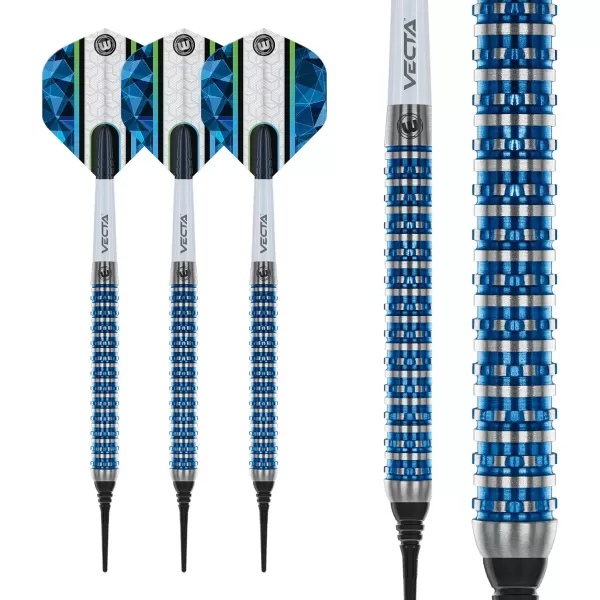 WINMAU Poseidon 23g, 24g, 25g Professional Steeltip Tungsten Darts Set with Flights and Stems 