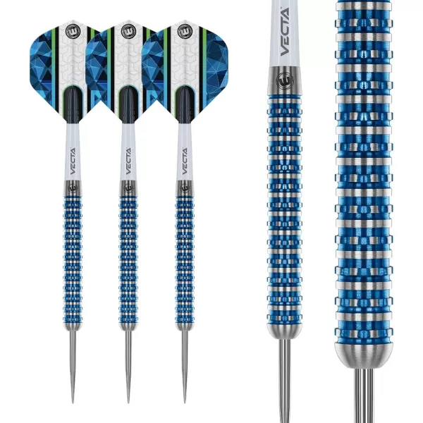 WINMAU Poseidon 23g, 24g, 25g Professional Steeltip Tungsten Darts Set with Flights and Stems 