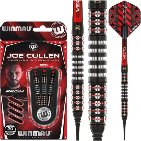 Joe Cullen Ignition Professional 90% Tungsten Darts Set with Flights and Stems