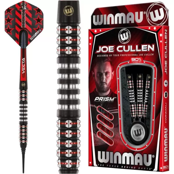 Joe Cullen Ignition Professional 90% Tungsten Darts Set with Flights and Stems 