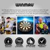 imageWINMAU Darts Blade 6 Dual Core Professional Dartboard with Official Tournament Specifications  Endorsed by The PDC
