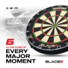 imageWINMAU Darts Blade 6 Professional Bristle Dartboard with Official Tournament Specifications  Endorsed by The PDC