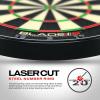 imageWINMAU Darts Blade 6 Triple Core Carbon Professional PDC Dartboard with Official Tournament Specifications  Endorsed by The PDC