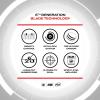 imageWINMAU Darts Blade 6 Triple Core Carbon Professional PDC Dartboard with Official Tournament Specifications  Endorsed by The PDC