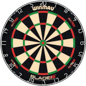 imageWINMAU Darts Blade 6 Dual Core Professional Dartboard with Official Tournament Specifications  Endorsed by The PDC