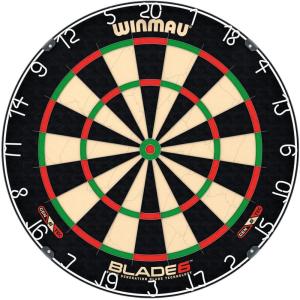 imageWINMAU Darts Blade 6 Professional Bristle Dartboard with Official Tournament Specifications  Endorsed by The PDC