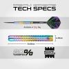imageWinmau Foxfire Urban Professional Tungsten Darts Set with Flights and Stems Shafts220 Grams