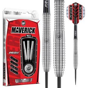 imageWINMAU Maverick 2125 Gram Professional Steeltip Tungsten Darts Set with Flights and Stems Shafts25g
