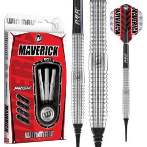 imageWINMAU Maverick 2125 Gram Professional Steeltip Tungsten Darts Set with Flights and Stems ShaftsSoft Tip