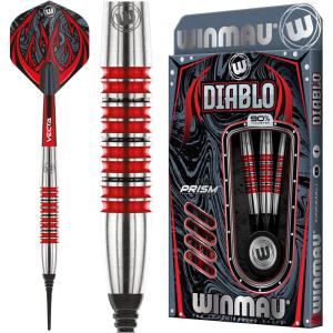 imageWinmau Diablo 20 Gram Professional Softip Tungsten Darts Set with Flights and Stems Shafts