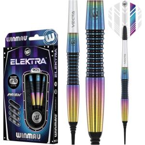 imageWinmau Elektra 18 Gram Tungsten Softip Darts Set with Prism Flights and Vecta Shafts Stems
